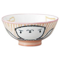 みやび街道 飯碗 ウサギコドモ茶碗 オレンジ (9個入) mkd-53917023（直送品）