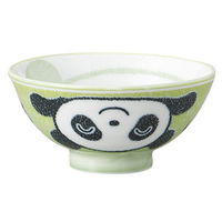 みやび街道 飯碗 パンダ孫平(グリーン) (9個入) mkd-53920793（直送品）
