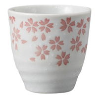 みやび街道 長湯呑 花ノ舞湯呑 白 (10個入) mkd-55040783（直送品）