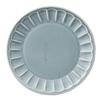 みやび街道 中皿 ソギフラワー18cmプレート(グレー) (3個入) mkd-66503243（直送品）