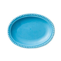 みやび街道 楕円皿 dot rim12cmオーバルプレート(ターコイズ) (7個入) mkd-66515243（直送品）