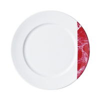 みやび街道 中皿 ダイアセラム(ピンク)リム7.5吋ミート (4個入) mkd-67118373（直送品）