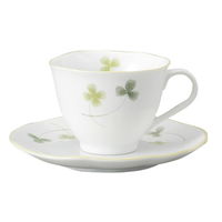 みやび街道 カップ&ソーサー クローバーウェイブコーヒー碗皿 (3個入) mkd-77460323（直送品）