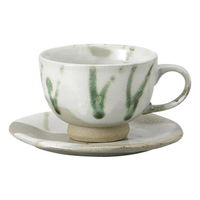 みやび街道 カップ&ソーサー カイラギ織部流コーヒーC/S (3個入) mkd-77769013（直送品）