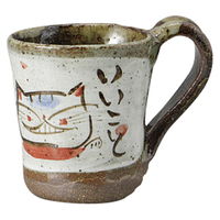 みやび街道 マグカップ 手造リホッコリ猫赤マグ(手造リ) (3個入) mkd-78125083（直送品）