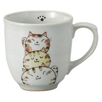 みやび街道 マグカップ トリオ猫 黄マグ (3個入) mkd-78136083（直送品）