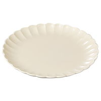 みやび街道 中皿 フラワー 菊アイボリー5.5丸皿 (6個入) mkd-90606103（直送品）