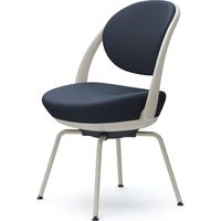 オカムラ パラベル スタンダードタイプ スチール４本脚 ライトグレージュボディ ダークブルー（ツイル） 8CBAGL FKY4 1脚（直送品）