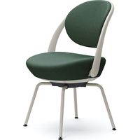 オカムラ パラベル カバーリング スチール４本脚 インターロック ライトグレージュ×ダークグリーン 8CBAGN FXW5 1脚（直送品）