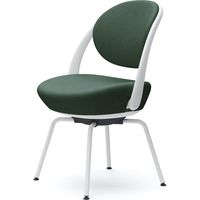 オカムラ パラベル カバーリングタイプ スチール４本脚 ホワイトボディ ダークグリーン（インターロック） 8CBAGY FXW5 1脚（直送品）