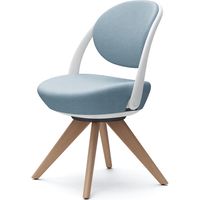 オカムラ パラベル カバーリングタイプ 木４本脚ナチュラル ホワイトボディ セージ（インターロック） 8CBAYY FXW9 1脚（直送品）