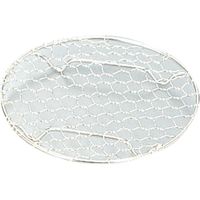 エムテートリマツ 18-8手編亀甲足付目皿11.5cm 銀 034063009 1枚（直送品）