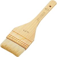 エムテートリマツ 木柄本職料理刷毛白毛90mm3段〆 040017006 1個（直送品）