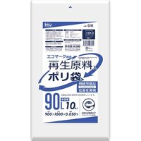 ハウスホールドジャパン GI99 再生原料エコマーク袋 90L 半透明 4580287293815 10枚×20点セット（直送品）