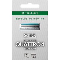 クアトロ4 チタニウム 替刃 4891228310868 4個入×12点セット シック・ジャパン（直送品）