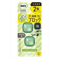 エステー 消臭力DEOXクルマ用 つけかえ 2個セット ハーバルグリーン＆アップル 4901070130689 4ML×24点セット（直送品）