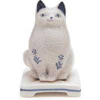 日本香堂 ねこ香炉 4902125755291 1個×5点セット（直送品）