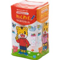 しまじろうわくわくちえあそびロールダブル 4902727011368 12巻×8点セット 丸富製紙（直送品）