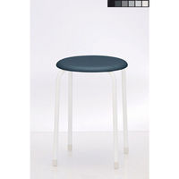 【家具フェア！4/30まで】TOKIO　丸椅子（抗菌張地）　ブルー　1脚（わけあり品）