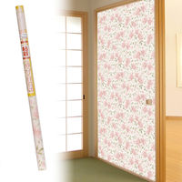 菊池襖紙工場 粘着ふすま紙 ローズ KN-243 1セット（10本入り）（直送品）