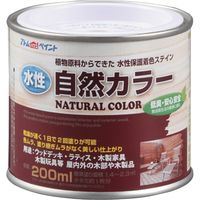 アトムサポート アトムハウスペイント 水性アトム自然カラー 200ml シャドーグレー 9050818 1缶（直送品）