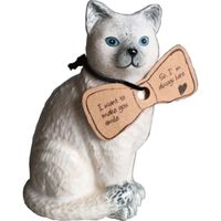 グローバルアロー 花瓶 一輪挿し フラワーベース 犬 猫 タグ付 シロネコ 346720 1個（直送品）