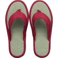 センコー S.D.S アミカル 立体鼻緒 スリッパ M 約24cm レッド SDS150399 1足（直送品）