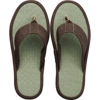 センコー S.D.S アミカル 立体鼻緒 スリッパ L 約26cm ブラウン SDS150399 1足（直送品）