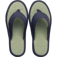 センコー S.D.S アミカル 立体鼻緒 スリッパ L 約26cm ネイビーブルー SDS150399 1足（直送品）