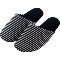 センコー S.D.S ウェルベラ スリッパ L 約26.5cm ブラック SDS150399 1足（直送品）