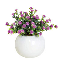 ケーアイジャパン フェイクグリーン ラウンドポットL 卓上 デイジー 392014 1個（直送品）