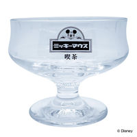 サンアート デザートカップ 250ml ミッキーマウス 喫茶 ガラス 394550 1個（取寄品）