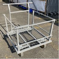 エスコ 850x850mm 一斗缶用運搬車(フレーム付) EA520DB-42 1台（直送品）