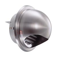 エスコ 197ー217mm 丸型ガラリ(防火ダンパー・フード付/SUS EA997MB-200A 1個（直送品）