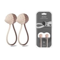 日本ポステック ケーブルオーガナイザー Zoo Cable Wraps zoocable Hedgehog_BR 1個（直送品）