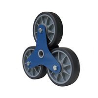 エスコ 160mm キャスター・3輪(EA520FDー11，ー12用) EA520FD-111 1個（直送品）