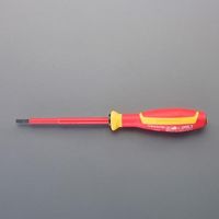 エスコ 3.5x0.6x100mm [ー]ドライバー(絶縁) EA557ST-13 1セット(4個:1個×4本)（直送品）