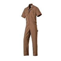 山田辰 半袖つなぎ服 ブラウン 3L 1-6401-BW-3L 1枚（直送品）