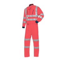 山田辰 JIS T8127クラス3適合高視認性安全つなぎ服(腹割れ式) レッド M 1-7630-RE-M 1枚（直送品）