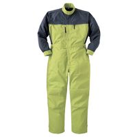 ヤマタカ メカニックスーツ ライムグリーン×チャコール 4L 7051-14-4L 1枚（直送品）