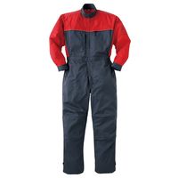 ヤマタカ メカニックスーツ チャコール×レッド M 7051-77-M 1枚（直送品）