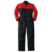 ヤマタカ 夏メカニックスーツ ブラック×レッド L 708-5-L 1枚（直送品）