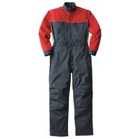 ヤマタカ 夏メカニックスーツ チャコール×レッド 6L 708-77-6L 1枚（直送品）