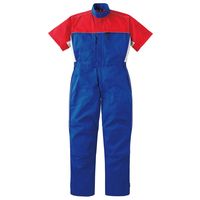 ヤマタカ 半袖メカニックスーツ ライトネイビー×レッド 5L 705-2-5L 1枚（直送品）
