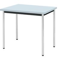 【軒先渡し】ニシキ工業  会議用テーブル  抗ウイルス加工  幅900×奥行750×高さ700mm  ブルー  AAK-0975TM-VBL  1台（直送品）