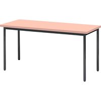【軒先渡し】ニシキ工業  会議用テーブル  抗ウイルス加工  幅1200×奥行600×高さ700mm  ピンク  AAK-1260SB-VP  1台（直送品）