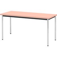 【軒先渡し】ニシキ工業  会議用テーブル  抗ウイルス加工  幅1200×奥行600×高さ700mm  ピンク  AAK-1260TM-VP  1台（直送品）