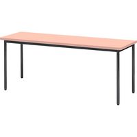 【軒先渡し】ニシキ工業  会議用テーブル  抗ウイルス加工  幅1500×奥行450×高さ700mm  ピンク  AAK-1545SB-VP  1台（直送品）