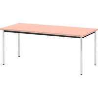 【軒先渡し】ニシキ工業  会議用テーブル  抗ウイルス加工  幅1800×奥行750×高さ700mm  ピンク  AAK-1875TM-VP  1台（直送品）
