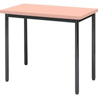 【軒先渡し】ニシキ工業  会議用テーブル  抗ウイルス加工  幅750×奥行450×高さ700mm  ピンク  AAK-7545TB-VP  1台（直送品）